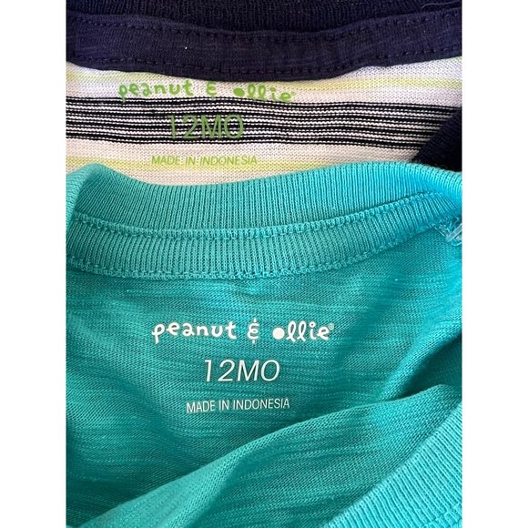 Peanut & Ollie Long Sleeve Striped & Little Rock Star Monster T-Shirts - 2-Pc Se - Picture 11 of 12